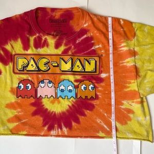 PAC-MAN Tie-Dye Crop Short-Sleeve Tee Large